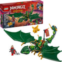 LEGO NINJAGO Lloyd's Green Forest Dragon Toy - Pretend Play Building Toy for Boys and Girls, Ages 6+ - Birthday Gift for Kids - Dragon Figurine with 2 Minifigures for Kids - 71829