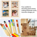 KTOJOY 200 Pcs Craft Sticks Ice Cream Sticks Natural Wood Popsicle Craft Sticks 4.5 inch Length Treat Sticks Ice Pop Sticks for DIY Crafts