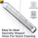Deiss PRO Citrus Lemon Zester & Cheese Grater — Parmesan Cheese, Lemon, Ginger, Garlic, Nutmeg, Chocolate, Vegetables, Fruits - Razor-Sharp Stainless Steel Blade + Protect Cover - Dishwasher Safe
