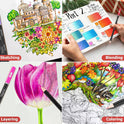 Soucolor 72-Color Colored Pencils for Adult Coloring Books, Soft Core, Back to School Supplies, Smooth Coloring Pencils for Kids Sketching, Drawing, Blending, Shading, Arts & Crafts Supplies Gift