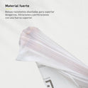 EKO 21 Gallon / 50-90 Liter, 60 Count Drawstring Trash Bags, Extra-Strong Unscented Garbage Bags, Easy-Dispense Roll for Kitchen & Household Use, Code G, White