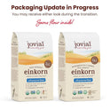 Jovial Organic Einkorn Unbleached All Purpose Flour - Bread Baking Flour for Sourdough, High Protein, Non-GMO, For Organic Pizza & Pasta, European Italian Made, Glyphosate Free - 32 Oz