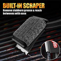 GRILLART Grill Brush Bristle Free, SteamWizards [Ultra Safe & Efficient] Grill Cleaner Brush with 1 Replacement Head, for Cast Iron and Stainless Steel Grates, BBQ Grill Brush for Outdoor Grill