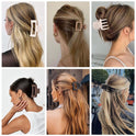 3 Styles Hair Clips for Women Small Medium Big Claw Clips for Thin Thick Hair 12 Pcs Hair Claw Clips Hair Clips Combination Hair Accessories for Women (Brown)