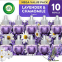 Air Wick Plug in Scented Oil Refill, 10ct, Lavender & Chamomile, Air Freshener, Essential Oils, Eco Friendly