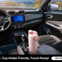 POWCAN 26 oz Insulated Water Bottle with 2-in-1 Straw and Spout Lid, Keep Cold 24H, Leak-Proof, Fits in Car Cup Holder, Stainless Steel Water Bottle for Sports, Travel, and School (Dark Knight)