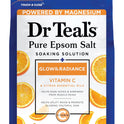Dr Teal's Pure Epsom Magnesium Salt Soak, Glow & Radiance with Vitamin C & Citrus Essential Oils, 3 lbs