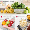WVM Microwave Splatter Cover Vented for Food with Hook Hole, Splatter Guard & Colander Kitchen Gadget for Food, Meal Prep, Grey