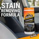 Armor All Interior Car Cleaning Wipes, 25 Count Canister, Powerful Cleaning for Dashboards, Vinyl, Clear Plastics, Carpet and Fabric