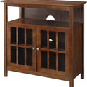 Convenience Concepts Big Sur Highboy TV Stand 36" - Modern Entertainment Center For TVs up to 40", Storage Cabinet for Dining, Living Room, & Entryway, Console Hall Table with Shelves, Espresso