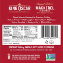 King Oscar Mackerel in Olive Oil, 4.05 Ounce Can (Pack of 6, Packaging May Vary), Skinless & Boneless, Wild Caught Canned Mackerel