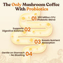 Venture Pal 48000mg Mushroom Coffee with 12 Adaptogenic Mushrooms, Lion's Mane, Cordyceps, Turkey tail, Reishi, Ashwagandha & Probiotics, Instant Coffee for Focus, Digestion & Immunity, 40 Servings