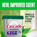 Cascade Platinum + Oxi Dishwasher Pods, Dishwasher Detergent, Dish Detergent Soap, Fresh, 59 Count