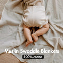 Muslin Swaddle Blankets for Newborn, 3 Pack Breathable Soft Receiving Blanket, Large 38 x 40 inches Swaddle Wrap Burping Clothes, Essentials Infant Shower Items, Toddler Gift (Bright Colors)