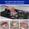 12 PCS 3-Layer Non-Scratch Multipurpose Steel Wire Dishcloths - Reusable Quick-Dry Odor-Free Scrub Cloths for Dishes, Kitchen Cleaning Cloths for Cookware, Sinks, Stove Tops(7.87X7.87)