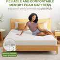 EGOHOME Full Size Memory Foam Mattress, 8 Inch Bed Mattress in A Box with Cooling Green Tea Gel, Pressure Relief with Medium Firm Support, CertiPUR-US Certified, 75''L x 54''W, ‎37.3 pounds White