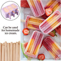 KTOJOY 200 Pcs Craft Sticks Ice Cream Sticks Natural Wood Popsicle Craft Sticks 4.5 inch Length Treat Sticks Ice Pop Sticks for DIY Crafts