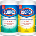 Clorox Disinfecting Cleaning Wipes Variety Pack, 75 Count Each, Pack of 4 (Package May Vary)