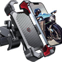 JOYROOM Motorcycle Phone Mount, [1s Auto Lock][100mph Military Anti-Shake] Bike Phone Holder for Bicycle, [10s Quick Install] Handlebar Phone Mount, Compatible with iPhone, Samsung, All Cell Phone