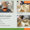 Cotton Farm Grade 100 XL Cheese Cloth - Straining & More; 36x36 Inch; 100% Unbleached Cotton Cheesecloth; Reusable with Hemmed 2 Edges; Ultra-Dense (the finest) Butter Muslin