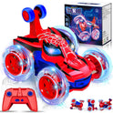 Kids Toys Spider RC Car for Boys 4-7 - Cool Spider Monster Remote Control Crawler Toy 360° Flip Fast Stunt & 4WD Light Up Wheel - Fun Boy Gift Idea for Birthday Chirstmas Stuff Age 3 4 5 6 7 8