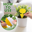 Landisun Fruit Fly Traps 48PCS Fungus Gnat-Traps for Indoor-Outdoor Yellow Fruit-Fly Sticky-Trap Plants Flying Bug Insects Traps - Cart Shape