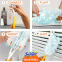 Swiffer Dusters Refill for Cleaning, Feather & Microfiber Duster Disposable Alternative, for Dusting Furniture, Blinds, Ceiling Fans, Walls, Helps Remove Allergens, Lavender, 18ct