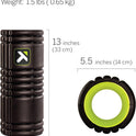 TriggerPoint Grid 1.0 Foam Roller - 13" Multi-Density Massage Roller for Deep Tissue & Muscle Recovery - Relieves Tight, Sore Muscles & Kinks, Improves Mobility & Circulation - Targets Key Body Parts