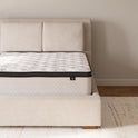 Signature Design by Ashley Queen Size Chime 12 Inch Medium Firm Hybrid Mattress with Cooling Gel Memory Foam for Pressure Relief, Fiberglass Free, Mattress In A Box