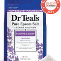 Dr Teal's Epsom Salt Soaking Solution, Soothe & Sleep, Lavender, 3lbs