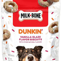 Milk-Bone Dunkin' Vanilla Glaze Flavor Dog Biscuits with Other Natural Flavors, 8 oz Bag