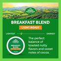 Green Mountain Coffee Roasters Breakfast Blend Single-Serve Keurig K-Cup Pods, Light Roast Coffee, 96 Count