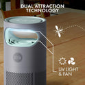 STEM Flying Insect Fan Trap for Indoor Bug Control, Attracts Mosquitoes, Fruit Flies, and House Flies, Plug-in Fan with UV Light, Starter Kit Includes 1 Device and 5 Glue Traps