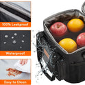 Lifewit Medium Lunch Bag Insulated Lunch Box Soft Cooler Cooling Tote for Adult Men Women, Black 12-Can (9L)