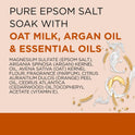 Dr Teal's Epsom Salt Magnesium Soak, Soothe & Comfort with Oat Milk & Argan Oil, 3 lbs
