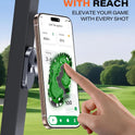 A2C Alloy Magnetic Golf Cart Phone Holder Compatible with MagSafe iPhone 12-17, Fits EZGO, Club Car, Yamaha, Golf Cart Accessories Essentials 2025 Stocking Stuffers Ideas Golf Gifts for Men Women Him