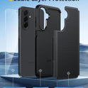 FNTCASE for Galaxy A16/A17 5G Phone Case - Samsung Military Grade Drop Protection, 14ft Drop Tested, Screen Protector Included, Anti-Slip Matte Textured, TPU+PC Dual Layer Shockproof Cover (Black)