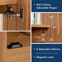 Sauder Miscellaneous Storage Cabinet/ Pantry cabinets, Highland Oak finish