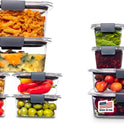 Rubbermaid Brilliance BPA-Free Airtight Food Storage Containers, 24-Piece Set, Easy for Meal Prep, Lunch & Leftovers