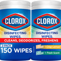 Clorox Disinfecting Cleaning Wipes Variety Pack, 75 Count Each, Pack of 2 (Package May Vary)