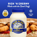 Blue Plate Real Mayonnaise, Homestyle Mayo For Chicken Salad to Deviled Eggs, 30 Fl Oz Jar (Pack of 1)