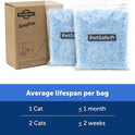 PetSafe ScoopFree Premium Crystal Cat Litter - Outperforms Clay Litter - Less Tracking, Dust for A Fresh Home - Non-Clumping - Two 4.3 lb Bags of Litter (8.6 lb Total) - Original Blue