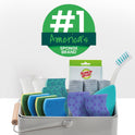 Scotch-Brite Heavy Duty Scrub Sponge, 6 Kitchen Sponges Designed for Tough Messes in the Kitchen that Last 3X Longer*, Best for Cast Iron Skillets and Outdoor Grills, Flexible, Durable, and Strong