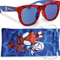 ARKAID Marvel Spidey and Friends Sunglasses Stylish, Comfortable & Durable UV-Protective Boys Spider-Man Glasses With Soft Carrying Case - Officially-Licensed Spiderman Gifts for Boys