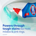 Clorox Toilet Bowl Cleaner, Clinging Bleach Gel, Ocean Mist - 24 Ounces, Pack of 2