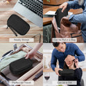 FYY Electronic Organizer, Travel Cable Organizer Bag Pouch Electronic Accessories Carry Case Portable Waterproof Double Layers All-in-One Storage Bag for Cable, Cord, Charger, Phone, Earphone Coffee
