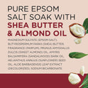 Dr Teal's Epsom Salt Magnesium Soak, Soften & Moisturize with Shea Butter & Almond Oil, 3 lbs