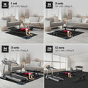 bemaxx Gym Mats Set - 18 pcs EVA Interlocking Foam Floor Tiles (12.6"x12.6"x0.4") 18sqft Protective Gym Flooring Sports Home Workout Exercise Mats Puzzle Garage Fitness Play-Room Garage Pool Treadmill