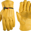 Wells Lamont Leather Work Gloves for Men – Heavy Duty, Cowhide, Abrasion & Puncture Resistant – Adjustable Wrist, Gunn Cut Design, Ideal for