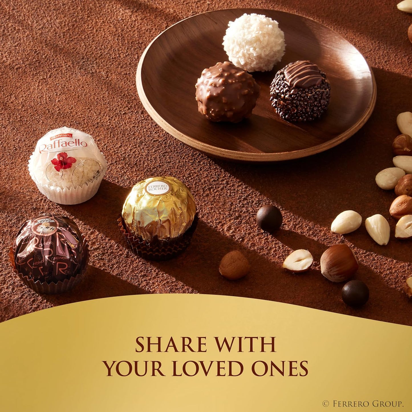 Ferrero Collection, 12 Count, Premium Gourmet Assorted Hazelnut Milk Chocolate, Dark Chocolate and Coconut, 4.6 oz